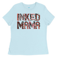 Baby Blue inked mama Ladies Tee - JahusDesignShop