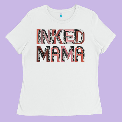 Inked Mama Ladies Tee Designed By Jahusdesignshop