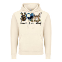 Vintage Artic Peace Love Wolf Vintage Hoodie - LillyAllenDesigns