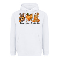 White Peace Love Pumpkin Spice Heavyweight Hoodie - texasbilliewilder