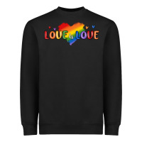 Black love is love lgbtq Heavyweight Sweatshirt - MaliasSmallBusiness