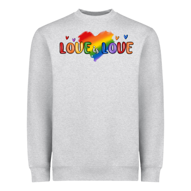 Love Is Love Lgbtq Heavyweight Sweatshirt by MaliasSmallBusiness | Teevron