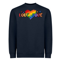 Navy love is love lgbtq Heavyweight Sweatshirt - MaliasSmallBusiness