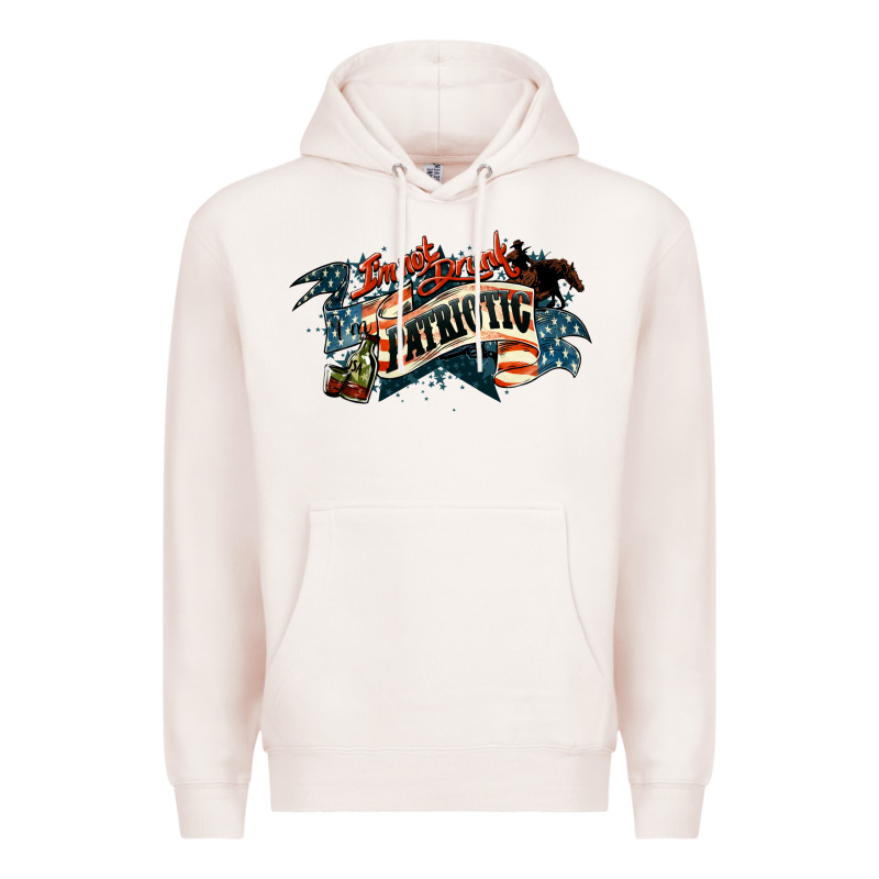 I'm Not Drunk I'm Patriotic Premium Hoodie by HowdyJamesFarm | Teevron