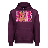 Mauve Wine Cancer Brushstroke Urban Hoodie - FaDigitalArtStudio