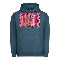 Pigment Midnight Navy Cancer Brushstroke Urban Hoodie - FaDigitalArtStudio
