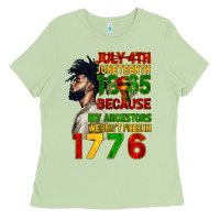 Matcha July 4th Juneteenth 1865 Ladies Tee - CowGirlArtShop