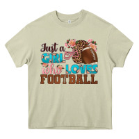 Mossy just a girl who loves football Heavy Core Tee - HRA Design Shop