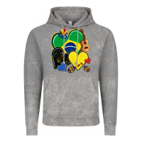 Cloud Rock brazil hearts Vintage Hoodie - NancyCooperArtShop