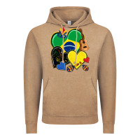 Vintage Coffee brazil hearts Vintage Hoodie - NancyCooperArtShop
