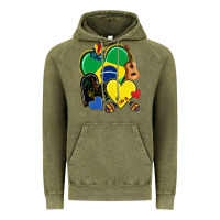 Vintage Olive brazil hearts Vintage Hoodie - NancyCooperArtShop