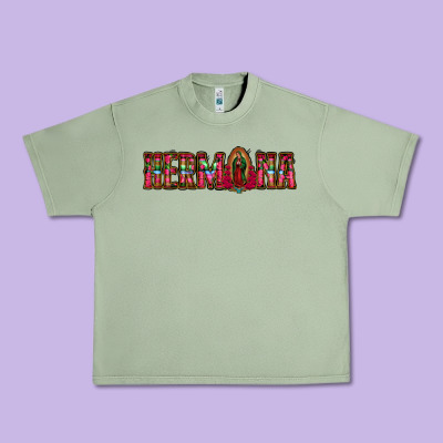 Hermana Floral Aztec Leopard Urban Heavy Tee Designed By Jasminsmagicworld