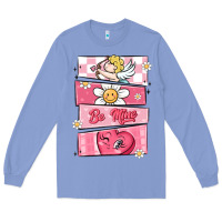 Colony Blue trendy valentines day retro characters Long Sleeve Tee - MaliasSmallBusiness