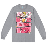 Heather Grey trendy valentines day retro characters Long Sleeve Tee - MaliasSmallBusiness