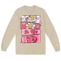 Mushroom trendy valentines day retro characters Long Sleeve Tee - MaliasSmallBusiness