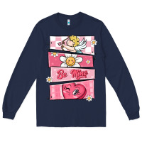 Navy trendy valentines day retro characters Long Sleeve Tee - MaliasSmallBusiness