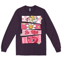 Plum trendy valentines day retro characters Long Sleeve Tee - MaliasSmallBusiness