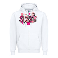 White sissy Zipper Hoodie - Artiststas