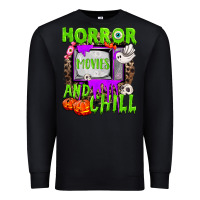 Black Horror movies and chill Premium Sweatshirt - NancyCooperArtShop