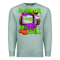 Seafoam Horror movies and chill Premium Sweatshirt - NancyCooperArtShop
