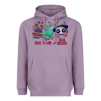 Peace Love Dia De Los Muertos Heavyweight Hoodie | Teevron