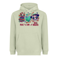 Matcha Peace love dia de los muertos Heavyweight Hoodie - NancyCooperArtShop