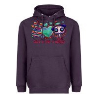 Plum Peace love dia de los muertos Heavyweight Hoodie - NancyCooperArtShop