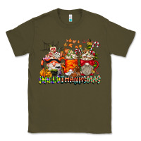 Army Green Hallothanksmas Gnome Coffee Cups Classic Tee - CowhideDigitalArt