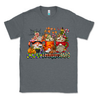 Charcoal Heather Hallothanksmas Gnome Coffee Cups Classic Tee - CowhideDigitalArt