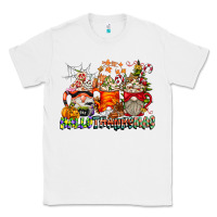 White Hallothanksmas Gnome Coffee Cups Classic Tee - CowhideDigitalArt