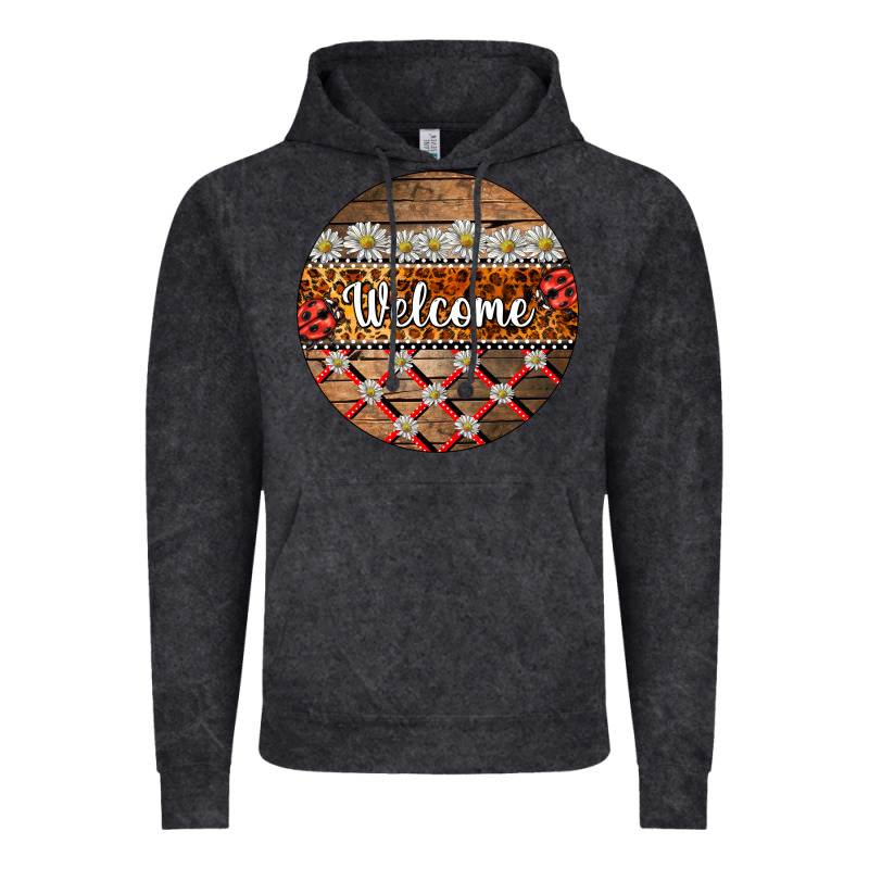 Ladybug Welcome Ornament Vintage Hoodie by BarkalooDesign | Teevron