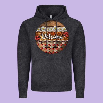Ladybug Welcome Ornament Vintage Hoodie Designed By Barkaloodesign