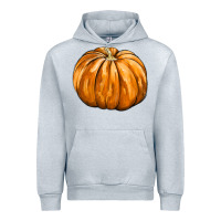 Heather Grey Pumpkin Urban Hoodie - FaDigitalArtStudio