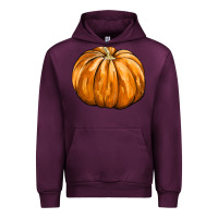 Mauve Wine Pumpkin Urban Hoodie - FaDigitalArtStudio