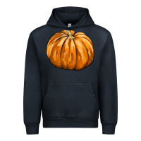 Navy Pumpkin Urban Hoodie - FaDigitalArtStudio