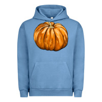 Pigment Pebble Blue Pumpkin Urban Hoodie - FaDigitalArtStudio