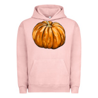 Pigment Salmon Pumpkin Urban Hoodie - FaDigitalArtStudio