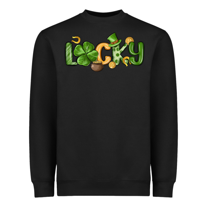 Lucky St Patrick S Day Heavyweight Sweatshirt by MaliasSmallBusiness | Teevron