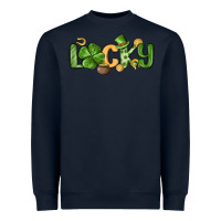 Navy lucky st patrick s day Heavyweight Sweatshirt - MaliasSmallBusiness