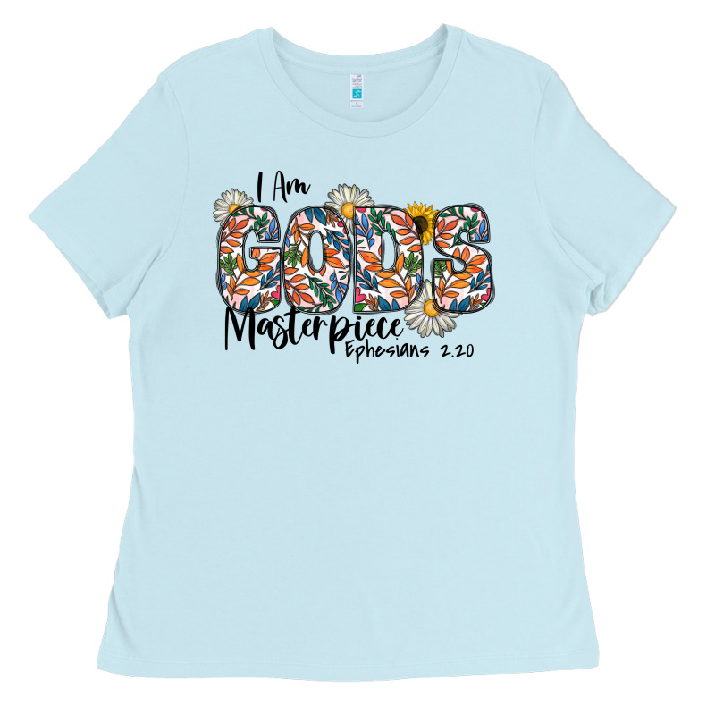I Am Gods Master Piece Ephesians Ladies Tee by CowhideDigitalArt | Teevron