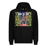 Black born to ride Premium Hoodie - TumblerDesignByShophia