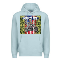 Blue Mist born to ride Premium Hoodie - TumblerDesignByShophia