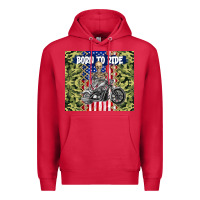 Cardinal born to ride Premium Hoodie - TumblerDesignByShophia