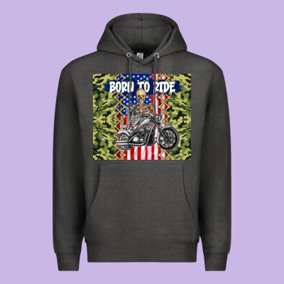 Born To Ride Premium Hoodie Designed By Tumblerdesignbyshophia