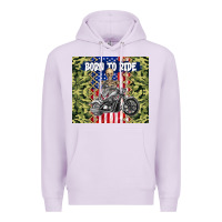 Lilac born to ride Premium Hoodie - TumblerDesignByShophia
