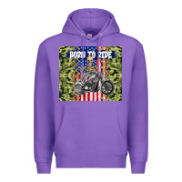 Purple born to ride Premium Hoodie - TumblerDesignByShophia
