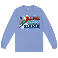Colony Blue winter sleigh girl sleigh Long Sleeve Tee - NancyCooperArtShop