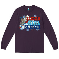 Plum winter sleigh girl sleigh Long Sleeve Tee - NancyCooperArtShop