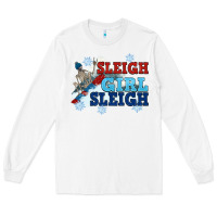 White winter sleigh girl sleigh Long Sleeve Tee - NancyCooperArtShop
