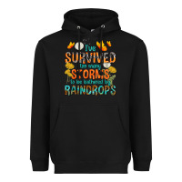 Black I've Survived Too Many Storms Heavyweight Hoodie - texasbilliewilder